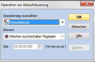 Einstellung der Voraussetzung